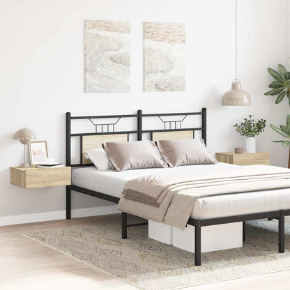 Comodini Pensili 2pz Rovere Sonoma 40x30x15cm Legno Multistrato - homemem39