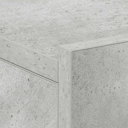 Comodino Pensile Grigio Cemento 40x30x15cm in Legno Multistrato - homemem39