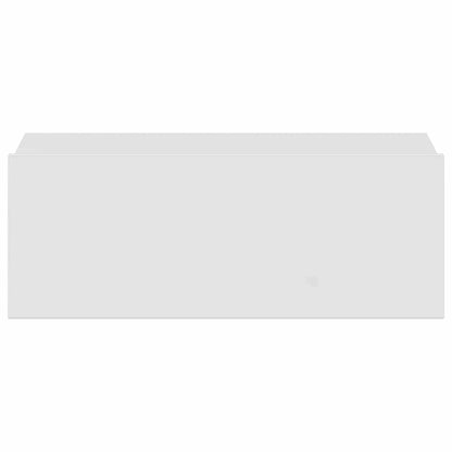 Comodini Pensili 2pz Bianco Lucido 40x30x15cm Legno Multistrato - homemem39
