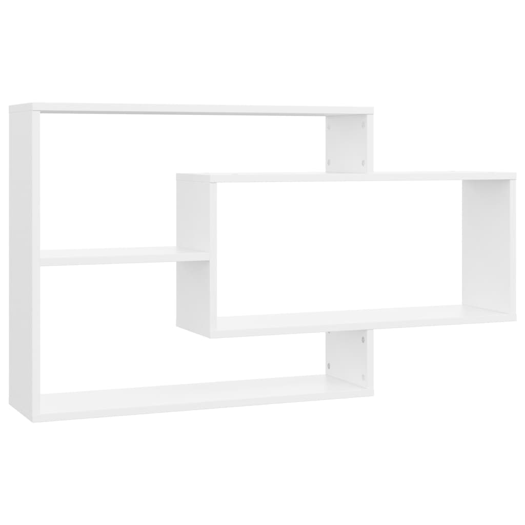 Mensole a Muro Bianche 104x20x58,5 cm in Legno Multistrato | homemem39