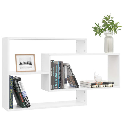 Mensole a Muro Bianche 104x20x58,5 cm in Legno Multistrato | homemem39