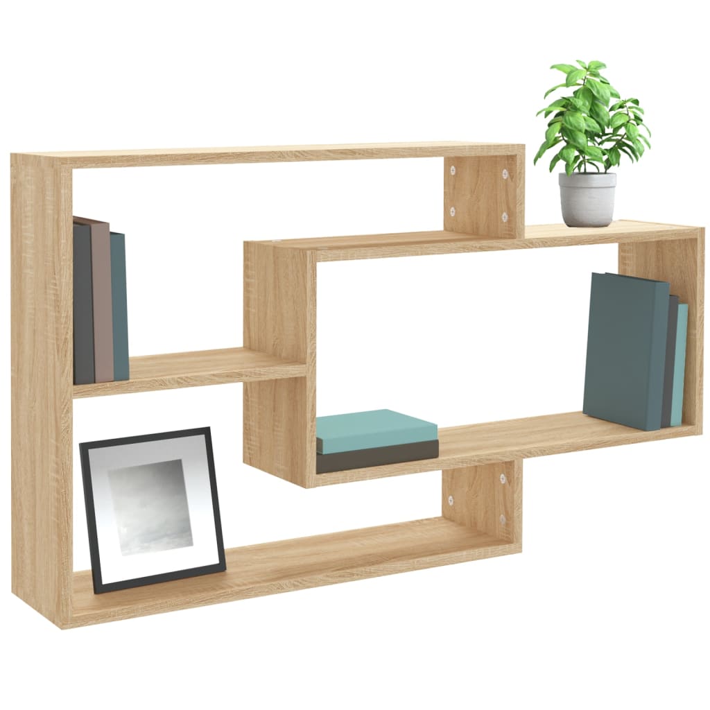 Mensole a Muro Rovere Sonoma 104x20x58,5cm in Legno Multistrato | homemem39