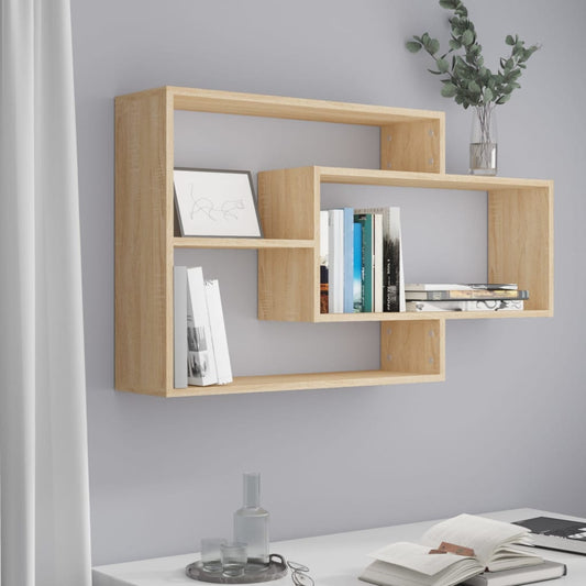 Mensole a Muro Rovere Sonoma 104x20x58,5cm in Legno Multistrato | homemem39