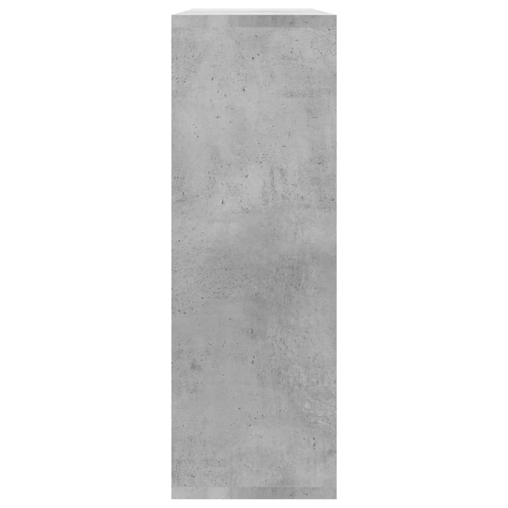 Mensole a Muro Grigio Cemento 104x20x58,5 cm Legno Multistrato