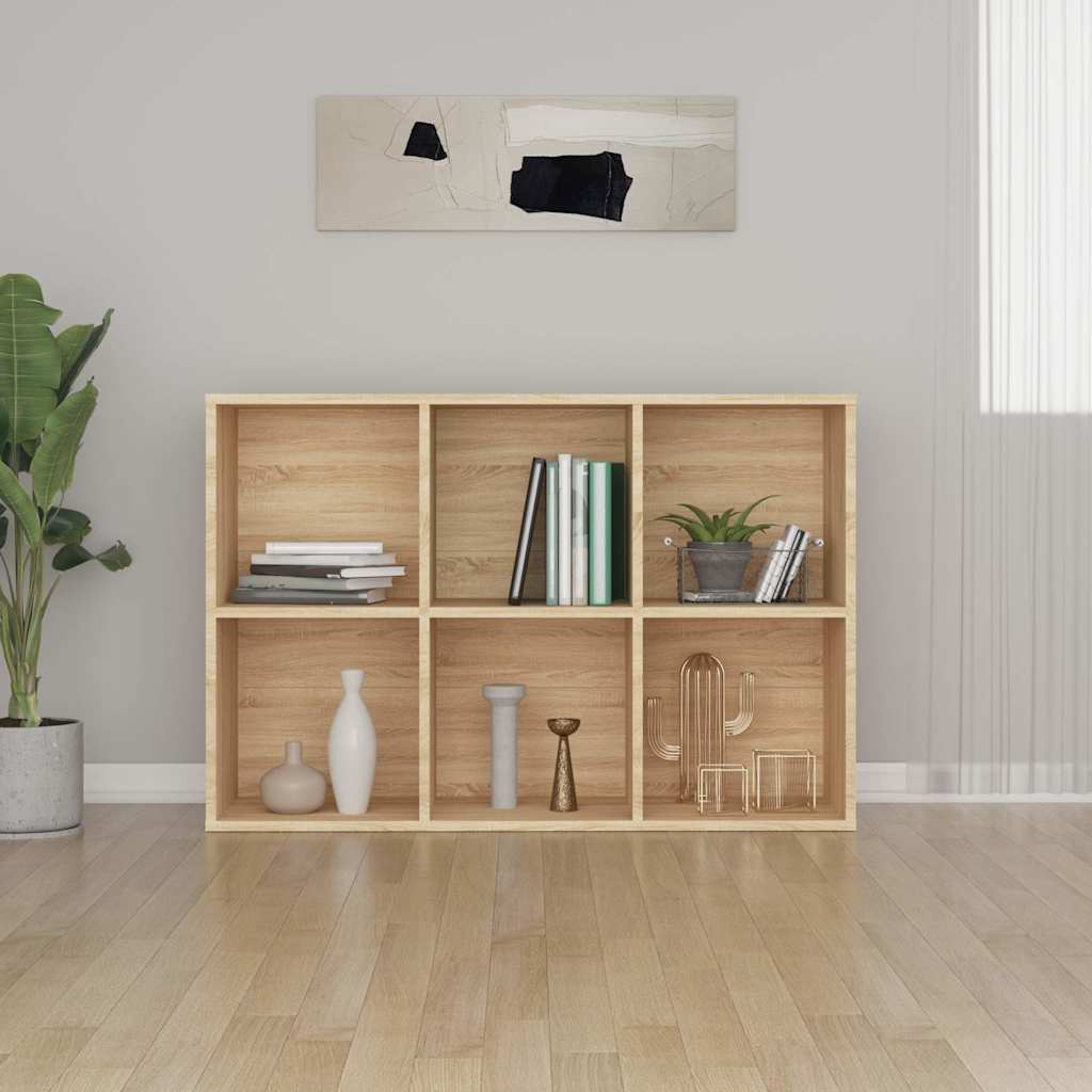 Libreria/Credenza Rovere Sonoma 66x30x98 cm Legno Multistrato