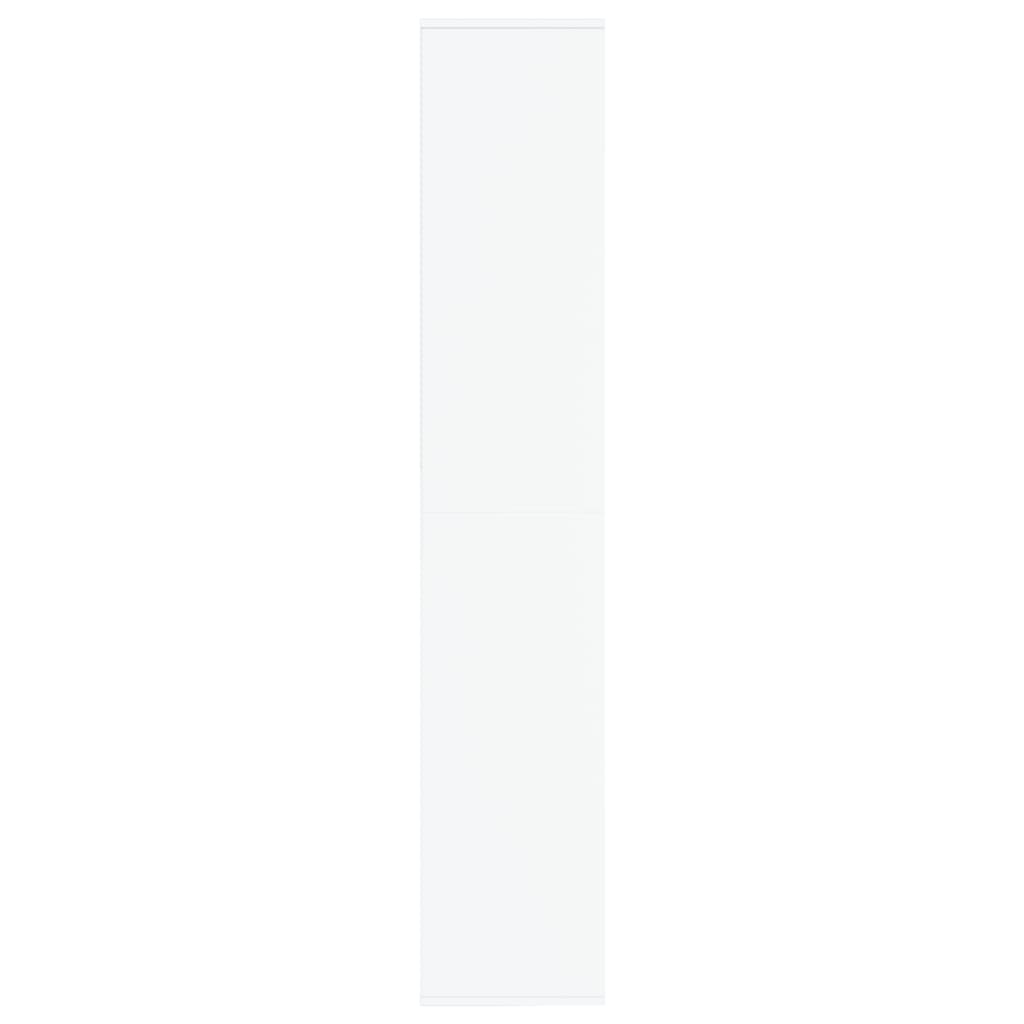 Scarpiera Bianca 54x34x183 cm in Legno Multistrato - homemem39