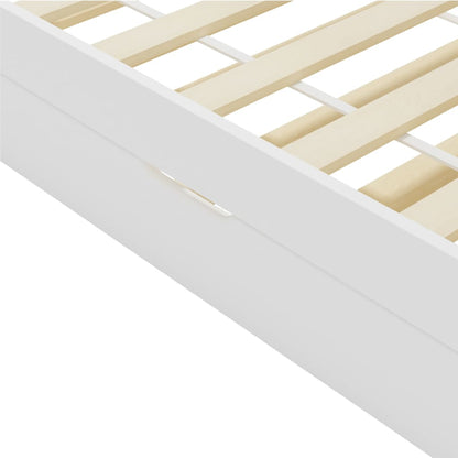 Divano Letto a Scomparsa senza Materasso Legno Pino 90x200 cm | homemem39