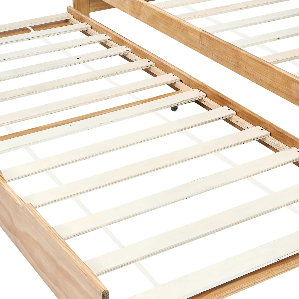 Divano Letto a Scomparsa senza Materasso Pino Bianco 90x200 cm | homemem39