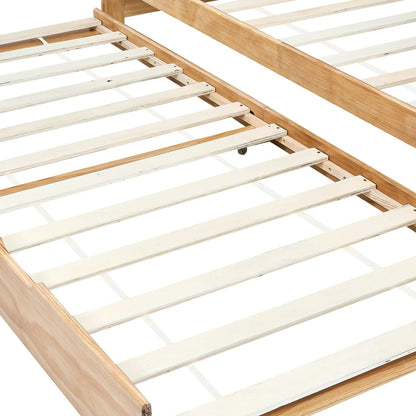 Divano Letto a Scomparsa senza Materasso Pino Bianco 90x200 cm | homemem39
