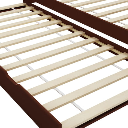 Dormeuse Estraibile senza Materasso Marrone Scuro 90x200 cm | homemem39