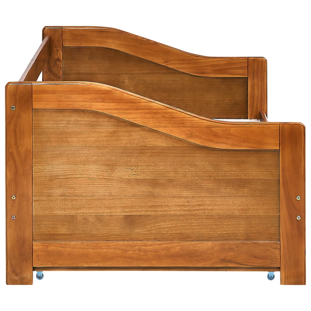 Dormeuse Estraibile senza Materasso Marrone Ambrato 90x200 cm | homemem39