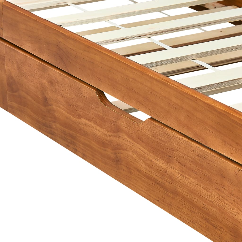 Dormeuse Estraibile senza Materasso Marrone Ambrato 90x200 cm | homemem39