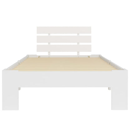 Dormeuse Estraibile senza Materasso Bianca Legno Pino 90x200 cm | homemem39