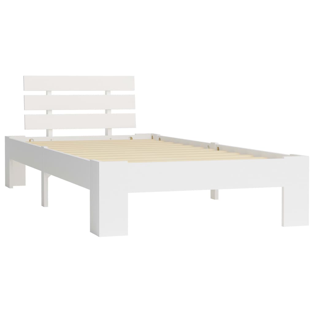 Dormeuse Estraibile senza Materasso Bianca Legno Pino 100x200cm | homemem39