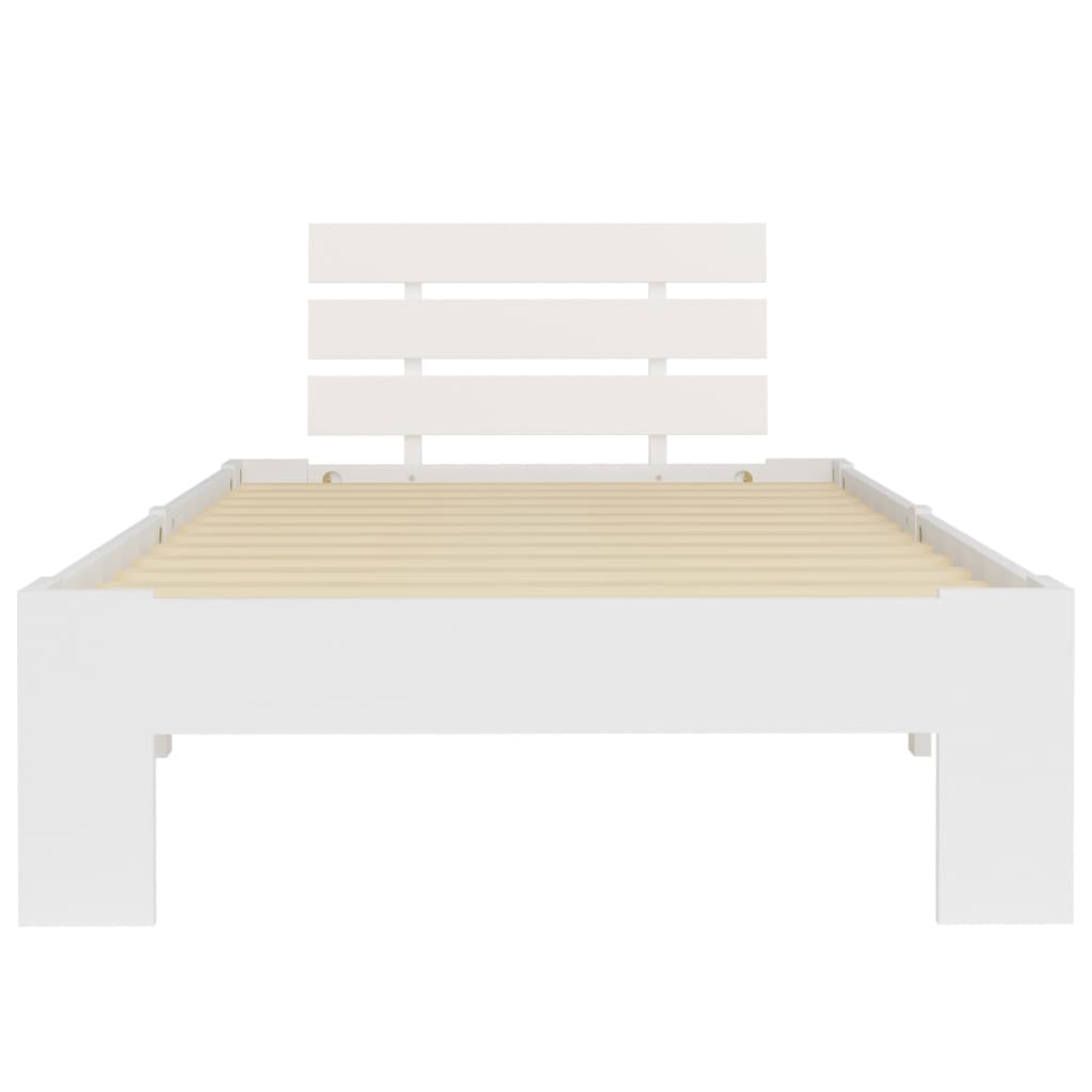 Dormeuse Estraibile senza Materasso Bianca Legno Pino 100x200cm | homemem39