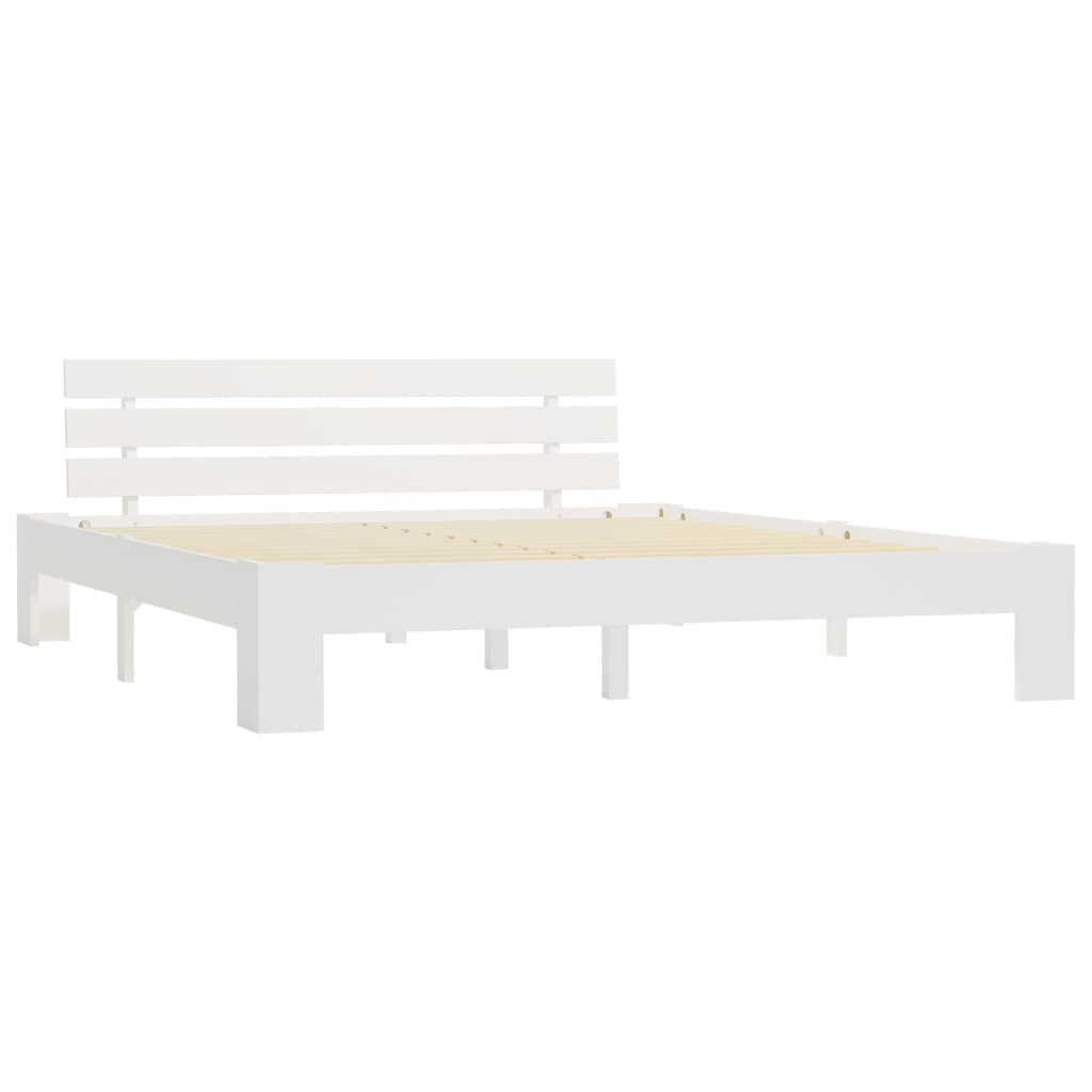 Giroletto senza Materasso Bianco 160x200 cm Legno Massello Pino | homemem39