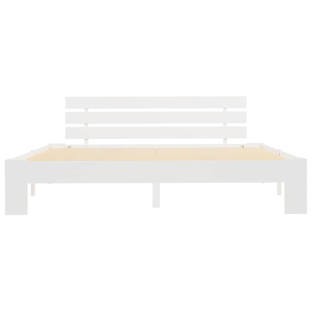 Giroletto senza Materasso Bianco 180x200 cm Legno Massello Pino | homemem39