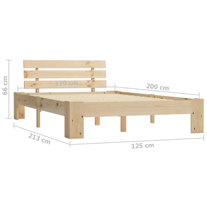 Giroletto senza Materasso 120x200 cm in Legno Massello di Pino