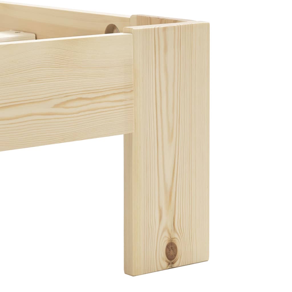 Giroletto senza Materasso 140x200 cm in Legno Massello di Pino | homemem39
