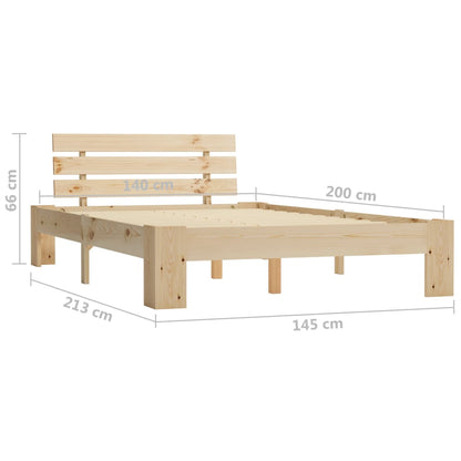 Giroletto senza Materasso 140x200 cm in Legno Massello di Pino | homemem39