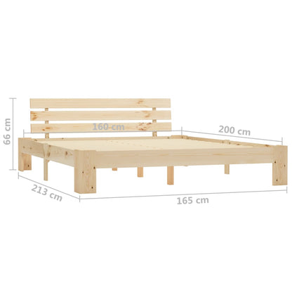 Giroletto senza Materasso 160x200 cm in Legno Massello di Pino | homemem39