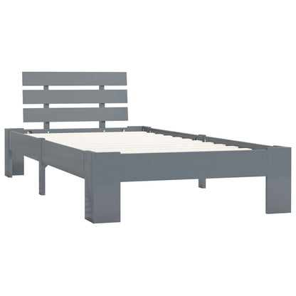 Giroletto senza Materasso Grigio 100x200 cm in Legno di Pino | homemem39
