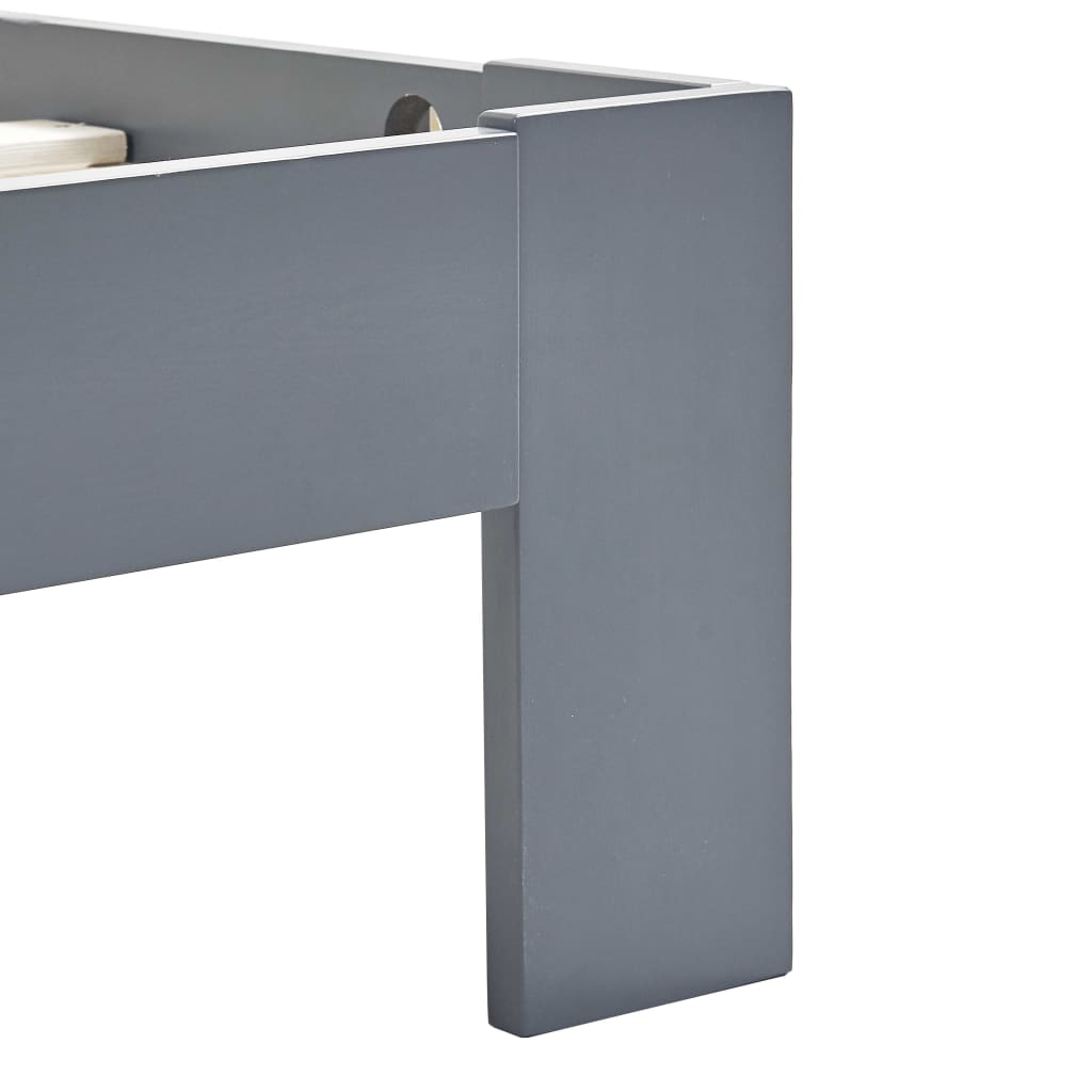 Giroletto senza Materasso Grigio 100x200 cm in Legno di Pino | homemem39