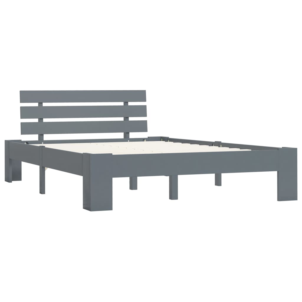 Giroletto senza Materasso Grigio 100x200 cm in Legno di Pino | homemem39