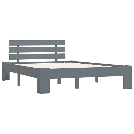 Giroletto senza Materasso Grigio 100x200 cm in Legno di Pino | homemem39