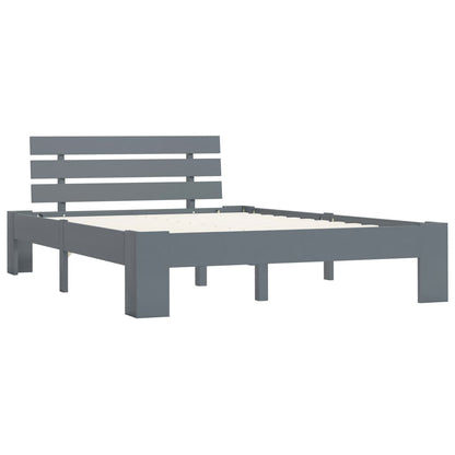 Giroletto senza Materasso Grigio 140x200 cm in Legno di Pino | homemem39