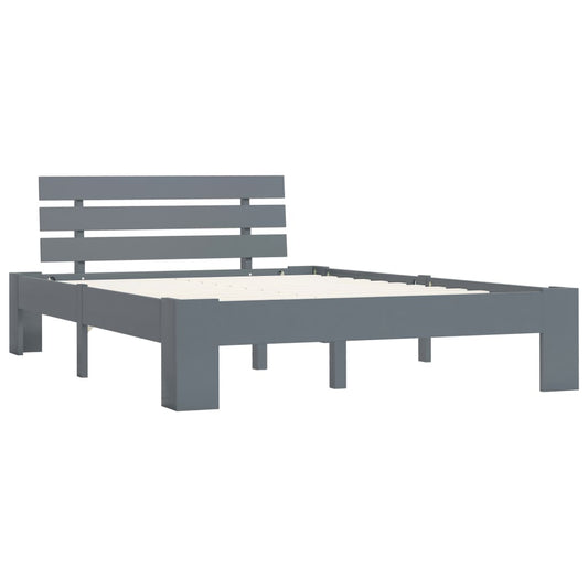 Giroletto senza Materasso Grigio 140x200 cm in Legno di Pino | homemem39
