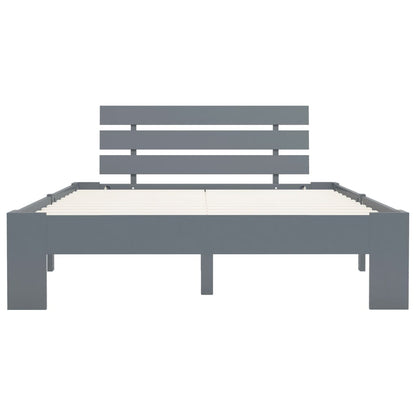 Giroletto senza Materasso Grigio 140x200 cm in Legno di Pino | homemem39