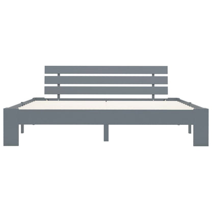 Giroletto senza Materasso Grigio 180x200 cm Legno Massello Pino | homemem39