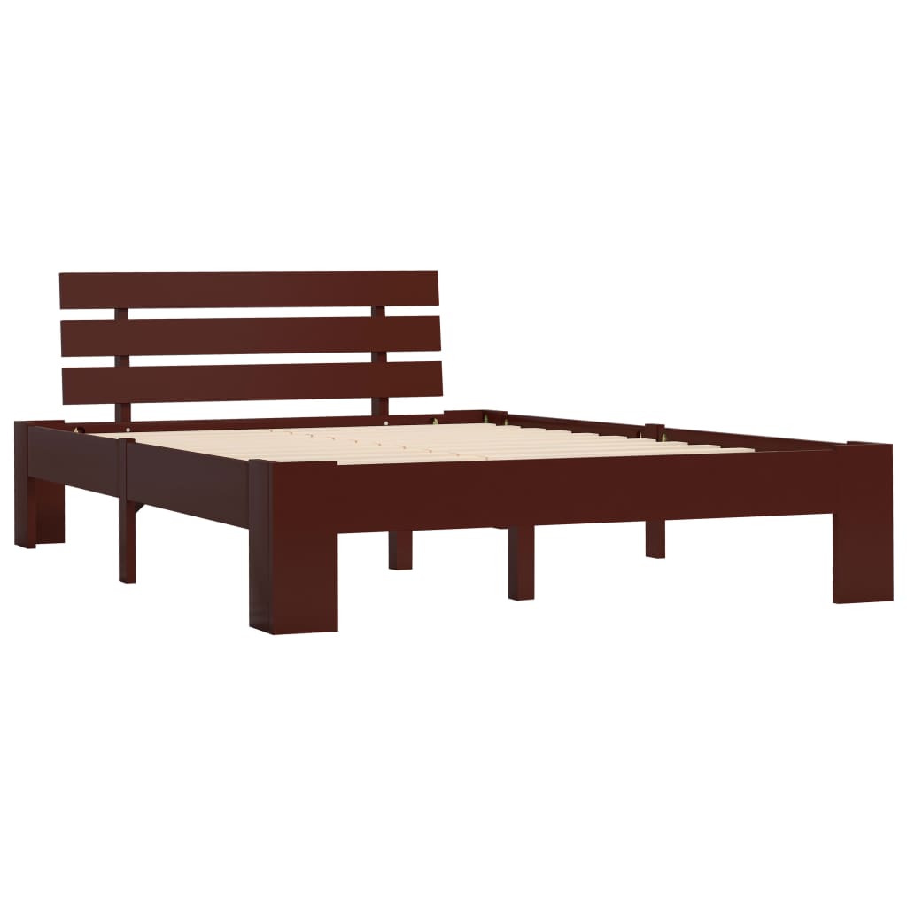 Giroletto senza Materasso Marrone Scuro 120x200 cm Legno Pino | homemem39