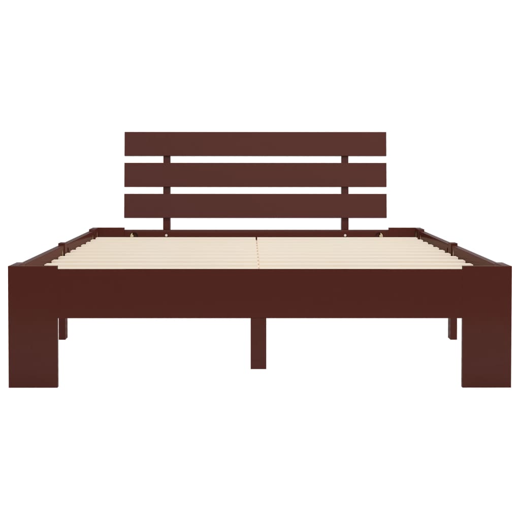 Giroletto senza Materasso Marrone Scuro 120x200 cm Legno Pino | homemem39