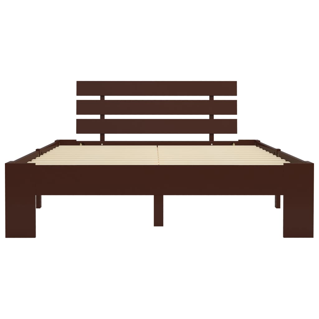 Giroletto senza Materasso Marrone Scuro 140x200 cm Legno Pino | homemem39