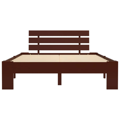 Giroletto senza Materasso Marrone Scuro 140x200 cm Legno Pino | homemem39