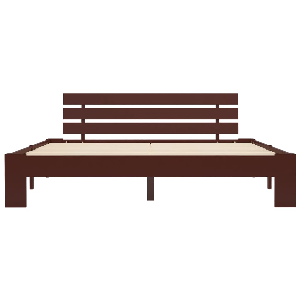 Giroletto senza Materasso Marrone Scuro 160x200 cm Legno Pino | homemem39