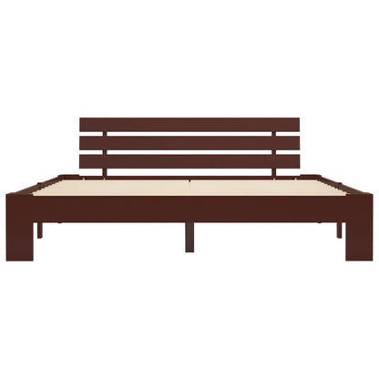 Giroletto senza Materasso Marrone Scuro 160x200 cm Legno Pino | homemem39