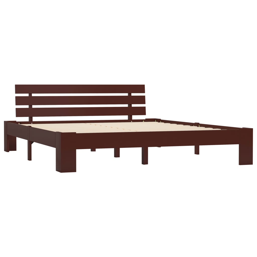 Giroletto senza Materasso Marrone Scuro 180x200 cm in Pino | homemem39