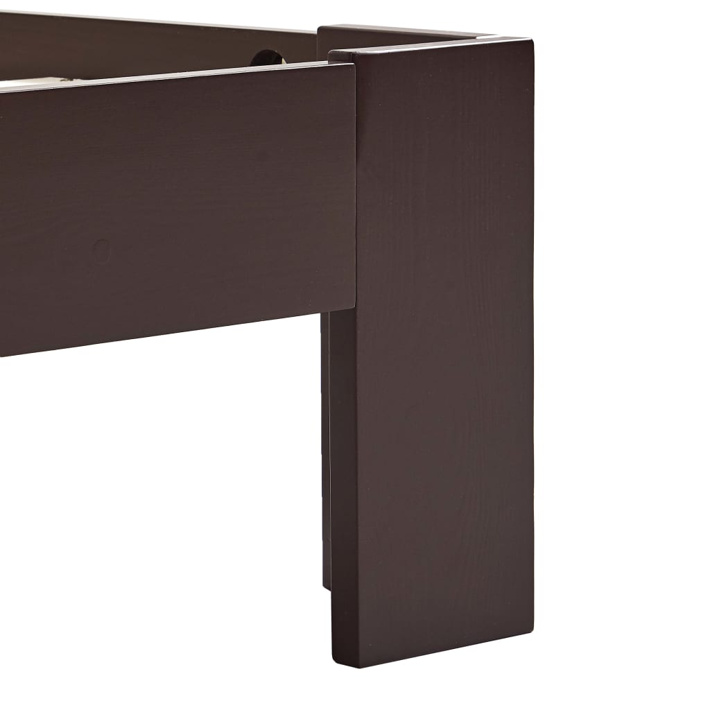 Giroletto senza Materasso Marrone Scuro 180x200 cm in Pino | homemem39