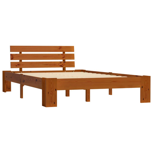 Giroletto senza Materasso Marrone Ambrato 120x200 cm in Pino | homemem39