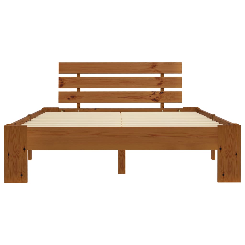 Giroletto senza Materasso Marrone Ambrato 120x200 cm in Pino | homemem39