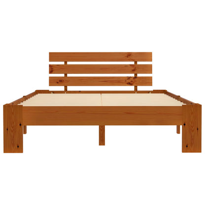 Giroletto senza Materasso Marrone Ambrato 140x200 cm in Pino | homemem39
