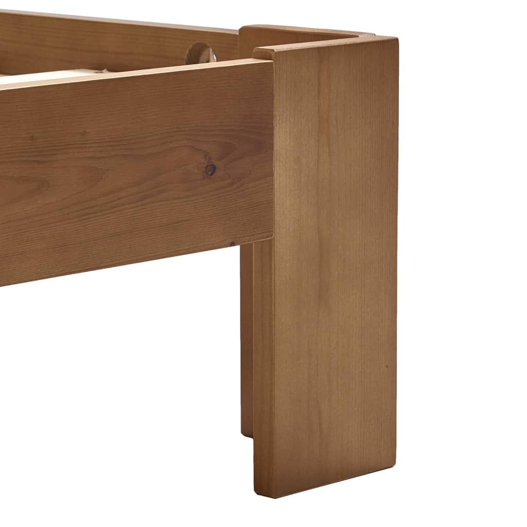 Giroletto senza Materasso Marrone Ambrato 140x200 cm in Pino | homemem39