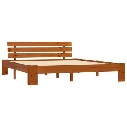 Giroletto senza Materasso Ambrato 180x200 cm in Legno di Pino | homemem39