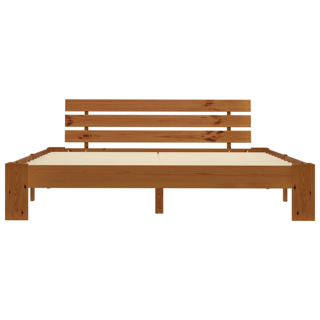 Giroletto senza Materasso Ambrato 180x200 cm in Legno di Pino | homemem39