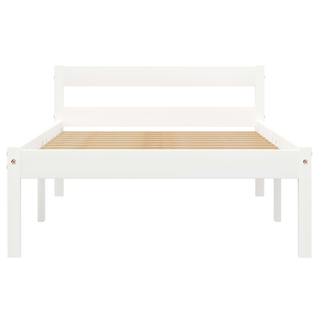 Dormeuse Estraibile senza Materasso Bianca Legno Pino 90x200 cm | homemem39