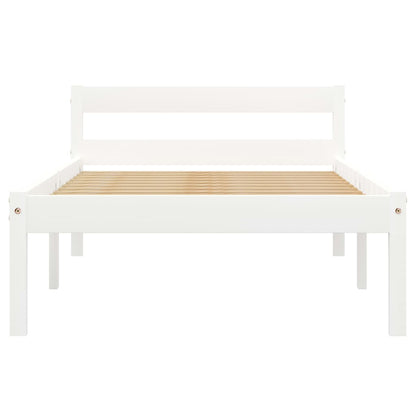 Dormeuse Estraibile senza Materasso Bianca Legno Pino 90x200 cm | homemem39