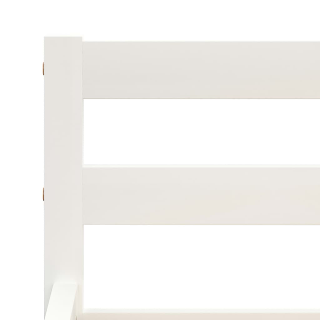 Giroletto senza Materasso Bianco 140x200 cm in Legno di Pino | homemem39